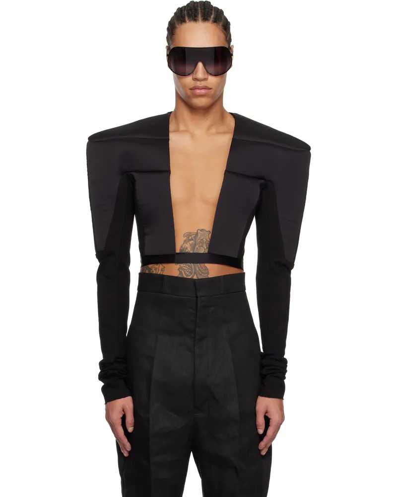 Rick Owens Black Hollywood Tight Top Jacket 09