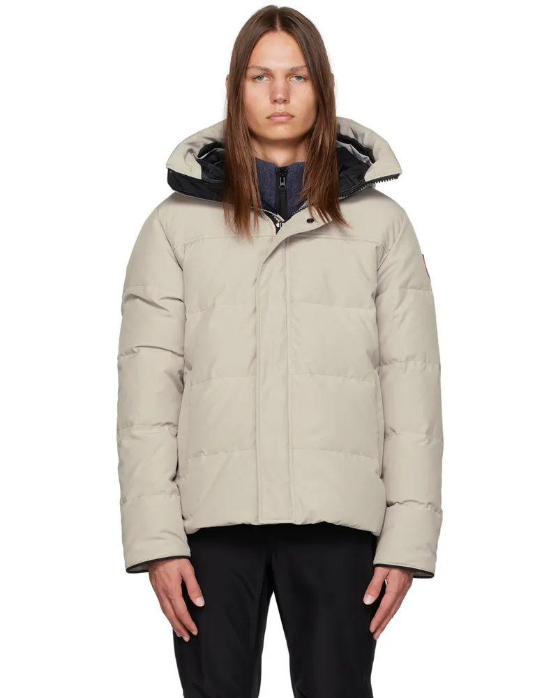 Canada Goose Beige MacMillan Down Jacket Limestone