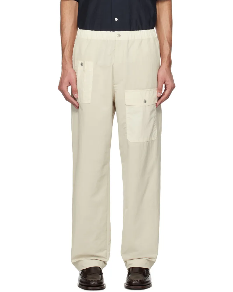 nanamica Beige Wide Cargo Pants Dry
