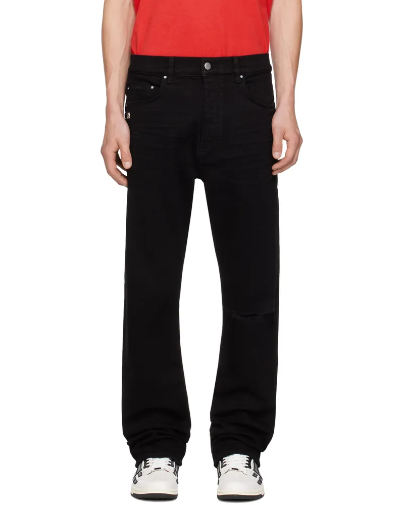 Amiri Black Slash Slim Jeans Black