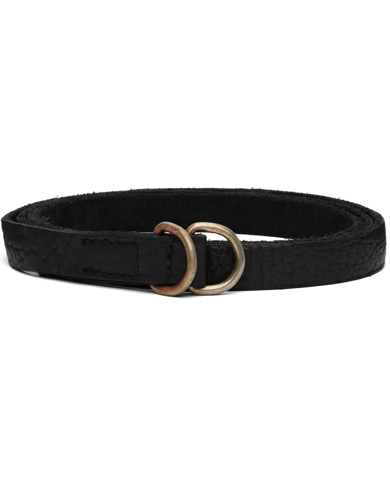 GUIDI Black Bison Belt Bkt