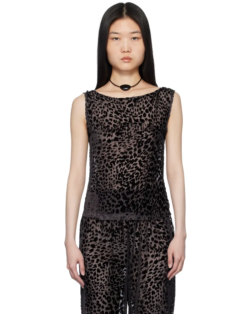 Caro Editions Black Alexa Tank Top Black