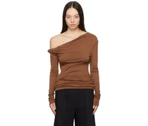 SSENSE Exclusive Brown 'Elemental by ' Manahou Long Sleeve T-Shirt