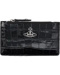 Vivienne Westwood Black Slim Card Holder Aw24-n401