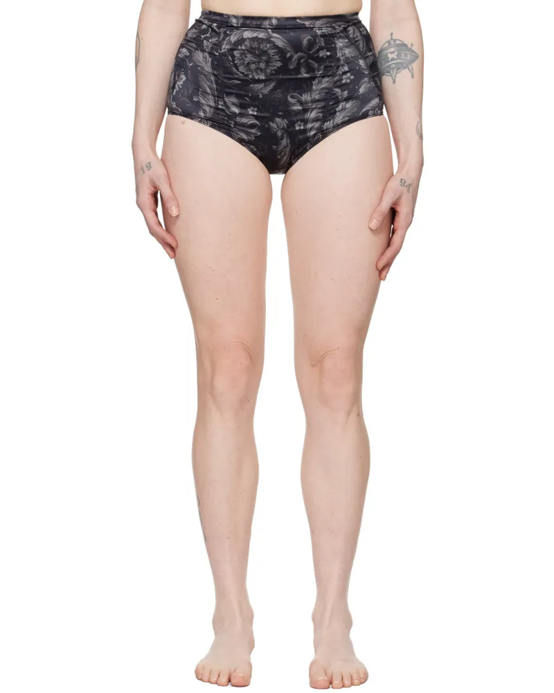 Versace Black Barocco Briefs 5bc10-black