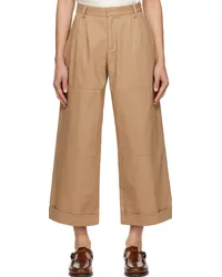 COMMAS Taupe Patch Trousers Mocha