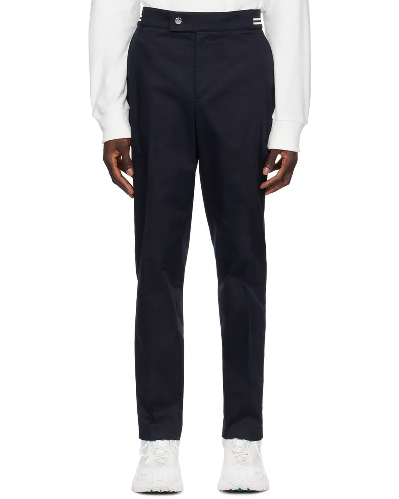 Moncler Navy Striped Trousers Cosmic