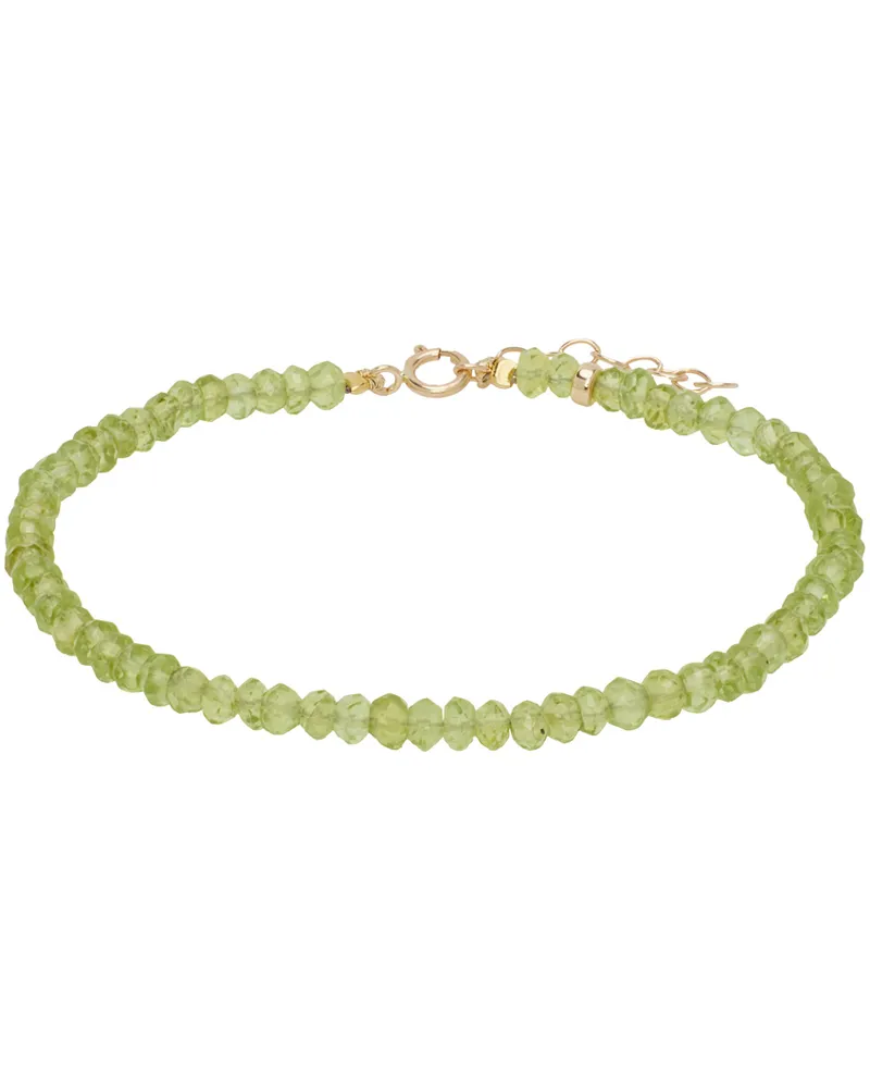JIA JIA Green Birthstone August Peridot Bracelet 14k