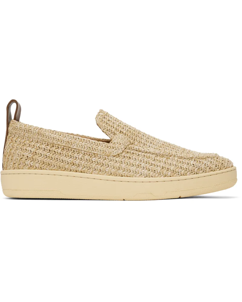 Lanvin Beige Cruiser Raffia Sneakers Natural65