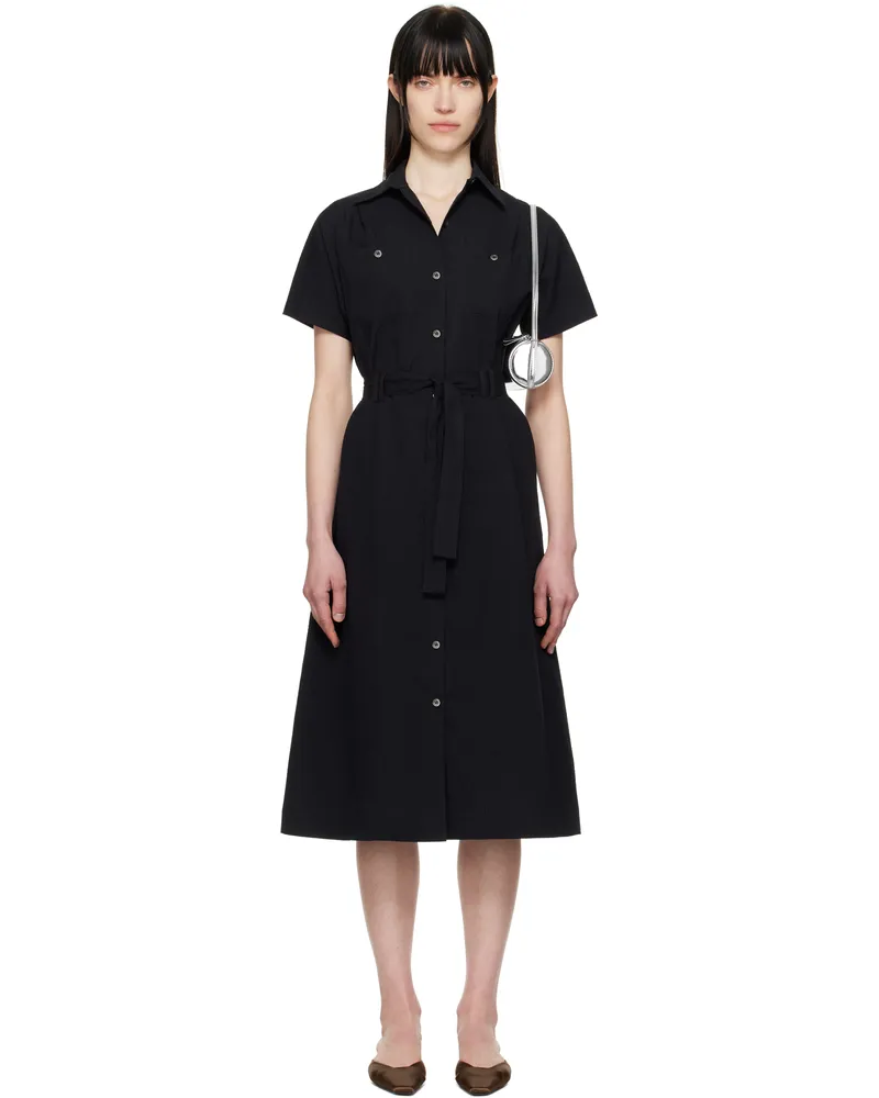 A.P.C. Black New Drew Midi Dress Lzz
