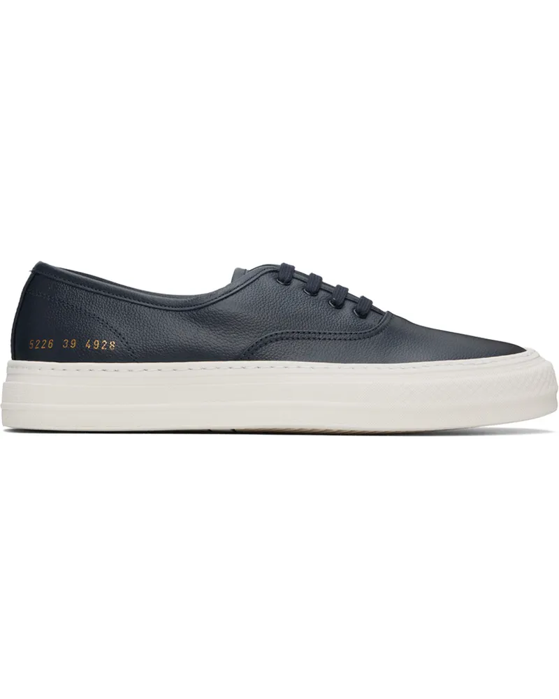 Common Projects Navy Four Hole Sneakers 4928