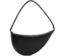 Black Scooped Sling Bag