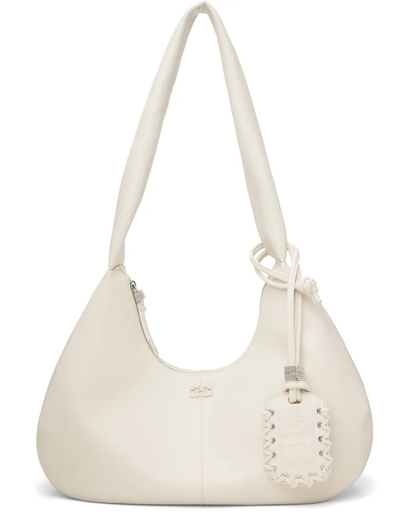 Ganni Off-White Medium Hobo Bag 135