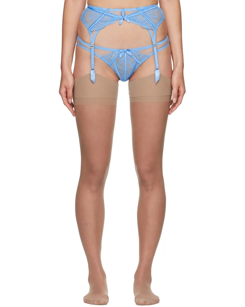 Agent Provocateur Blue Rozlyn Garter Belt 400000