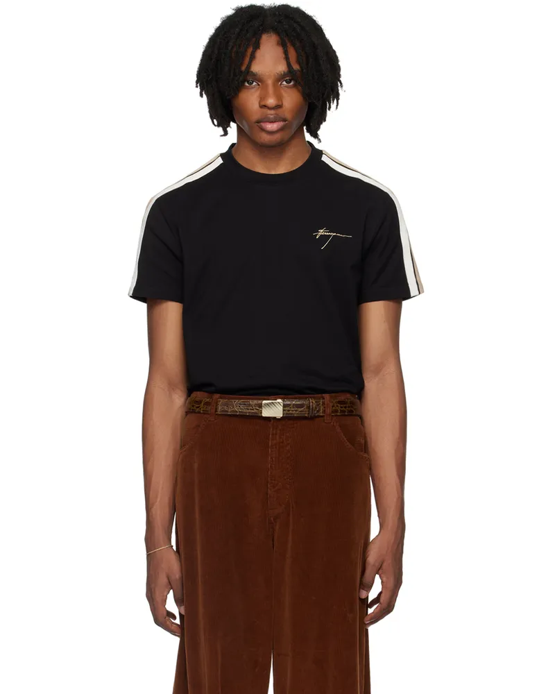 Ferragamo Black Sporty T-Shirt 3886
