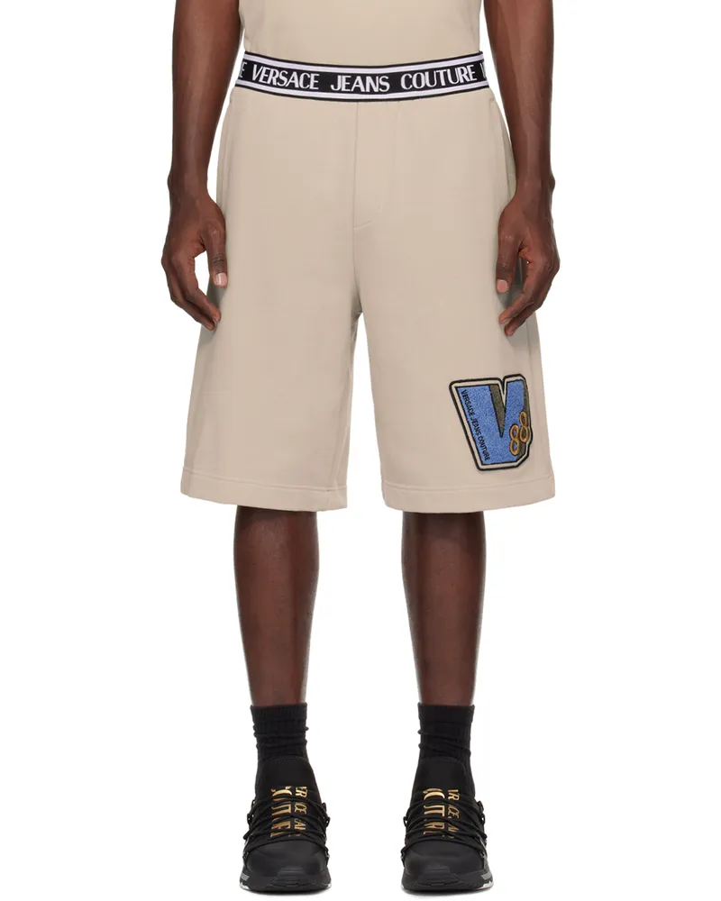 Versace Jeans Beige V-Patch Shorts E750