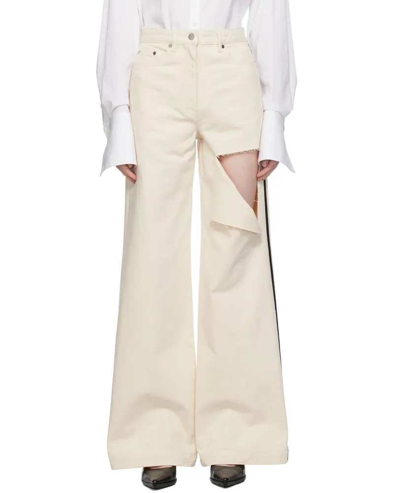 Peter Do Off-White Ripped Jeans Off-white