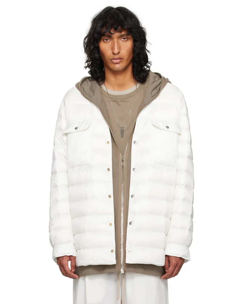 Rick Owens Moncler + Rick Owens Off-White Outershirt Jacket 41