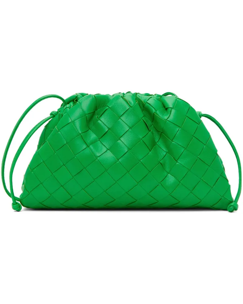 Bottega Veneta Green Mini Intrecciato Pouch Clutch 3722