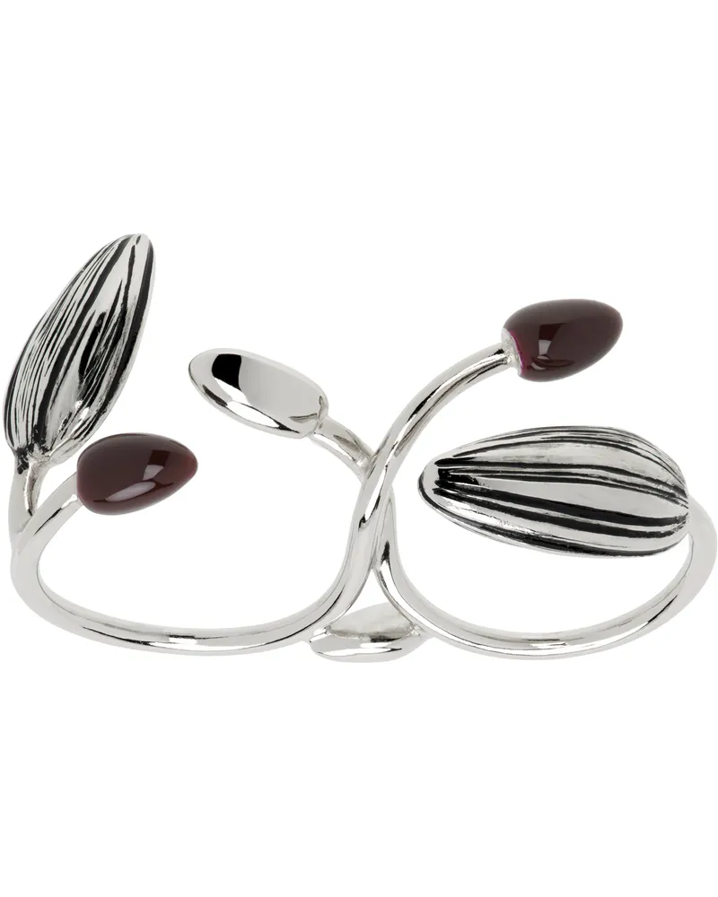 Christophe Lemaire Silver Girasol Double Ring Bk927