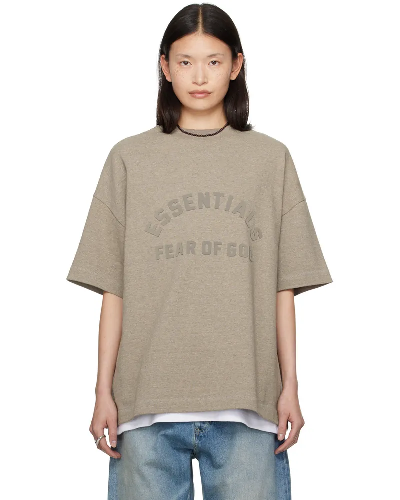 Fear of God Gray Bonded T-Shirt Heather