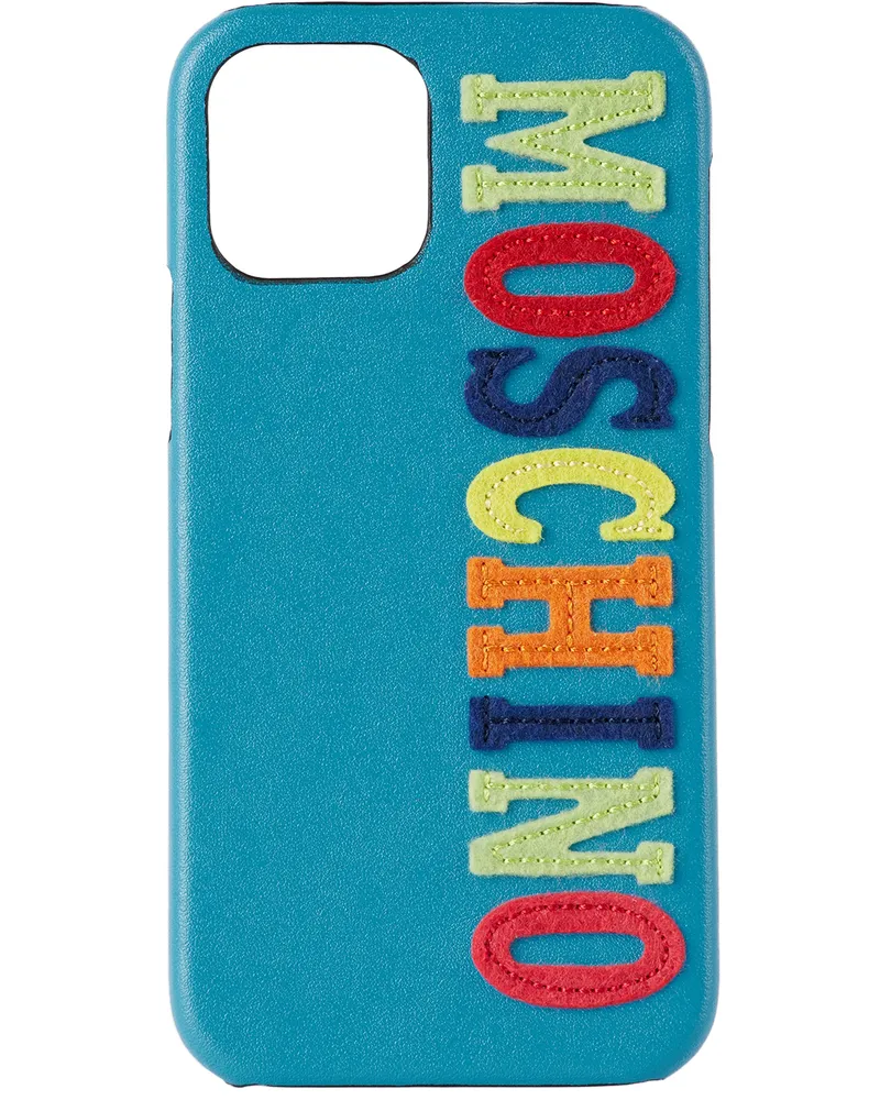 Moschino Blue Logo iPhone 12 Pro Case Fantasy