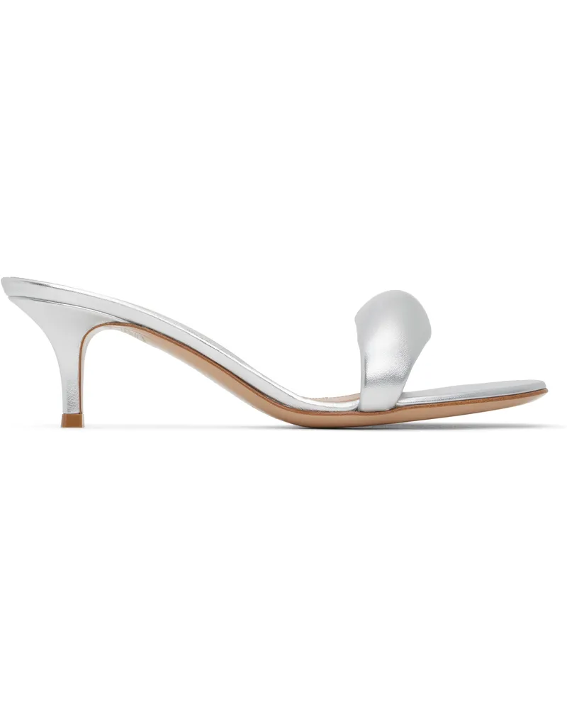 Gianvito Rossi Silver Bijoux 55 Mules Silver
