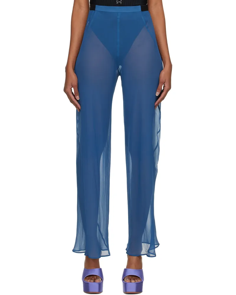 Christopher Esber Indigo Bias Trousers Denim