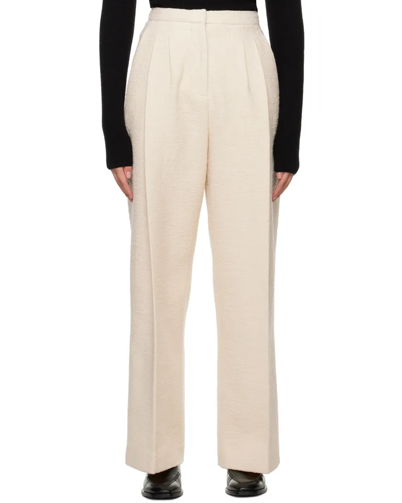 Mark Kenly Domino Tan Studio Off-White Priscilla Trousers Ivory