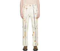 White Plant-Dyed Jeans