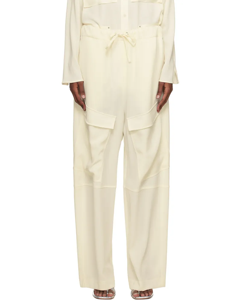 Paris Georgia SSENSE Work Capsule – Off-White Herb Trousers Ivory