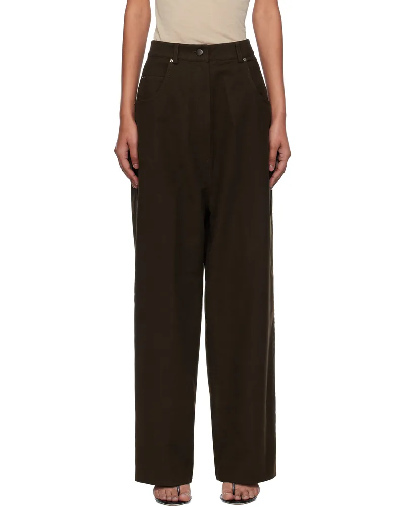 GIA STUDIOS Brown Grace Trousers Brown