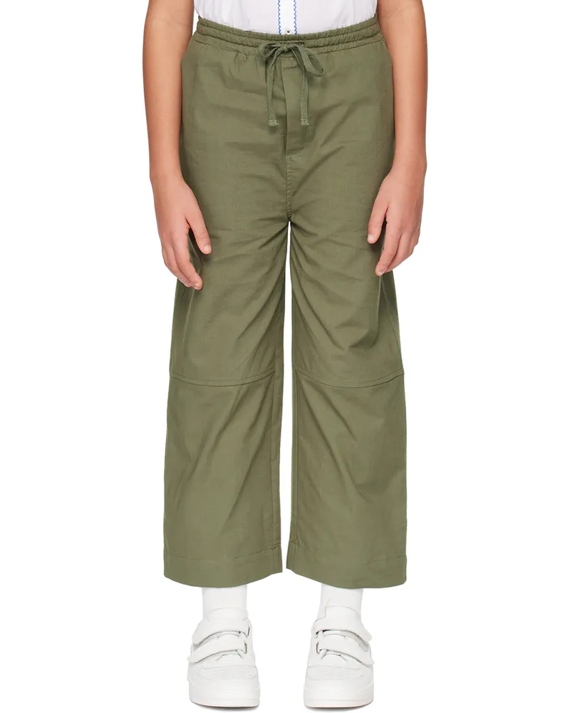 Caramel Baby & Child Kids Khaki Caper Trousers Khaki