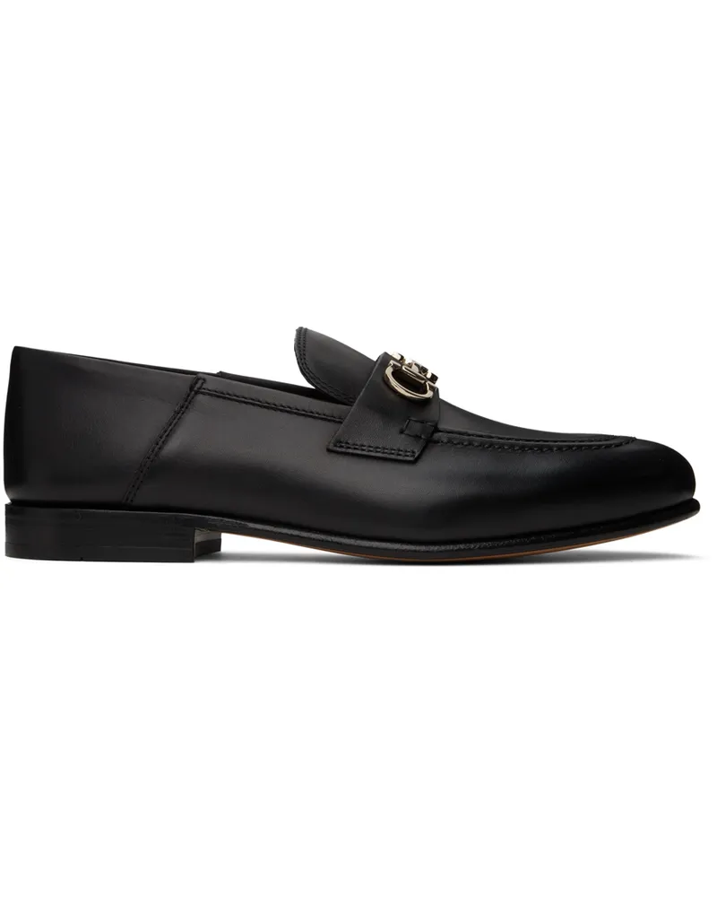 Ferragamo Black Ottone Loafers 002