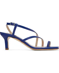 Elleme Blue Twist Strap Heeled Sandals Blue