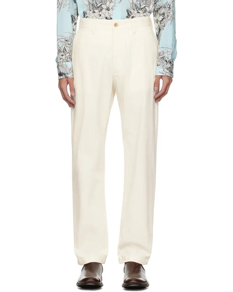 NN 07 Off-White Alex 1802 Trousers Off