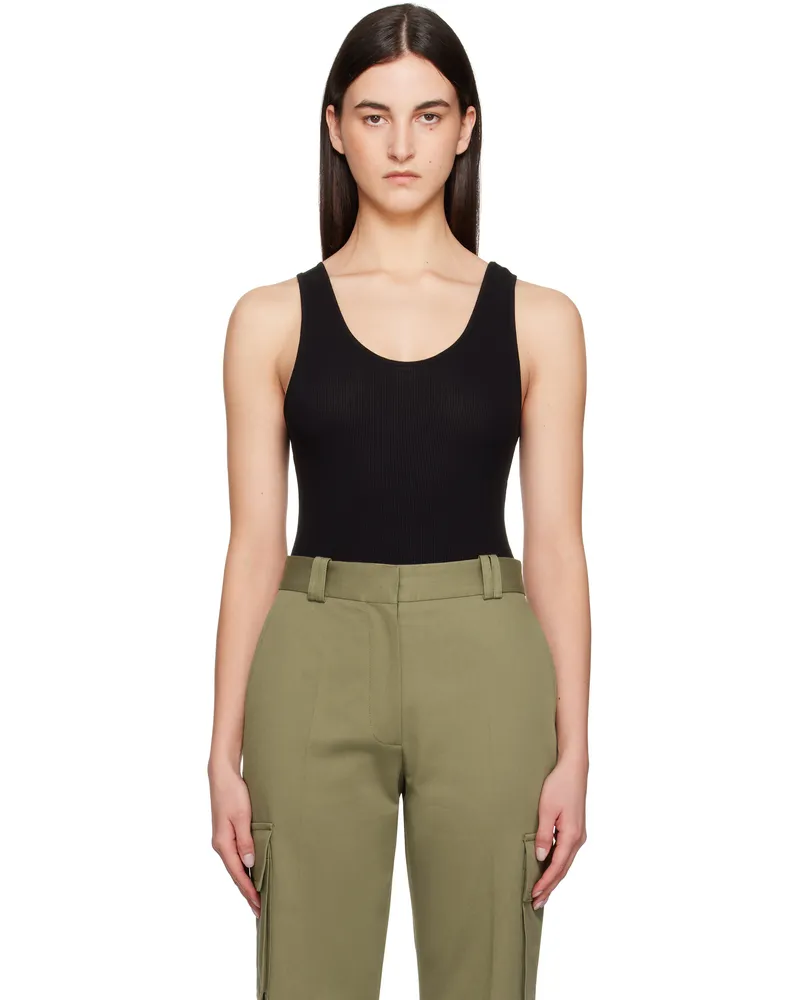 Anine Bing Black Ginny Bodysuit Black