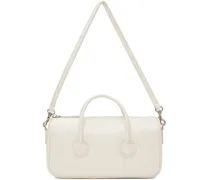 Off-White Zipper Small Crinkle Bag
