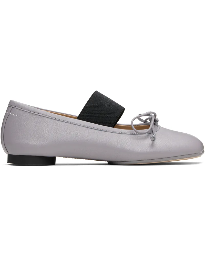 Maison Margiela Gray Anatomic Numeric Ballerina Flats T8150