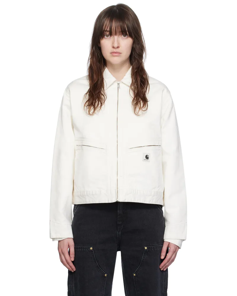 Carhartt WIP White Norris Jacket Wax