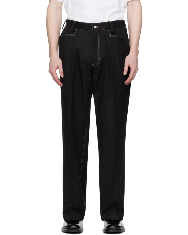 Second/Layer Black Angel Trousers Black
