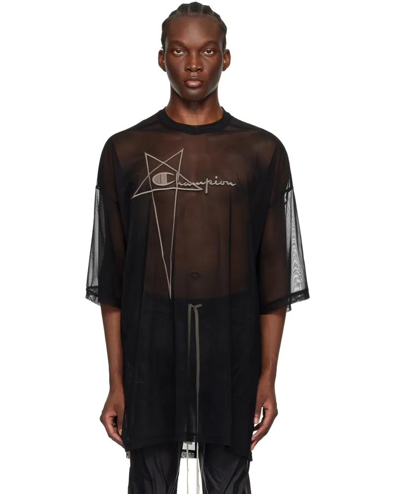 Rick Owens Black Champion Edition Tommy T-Shirt 09