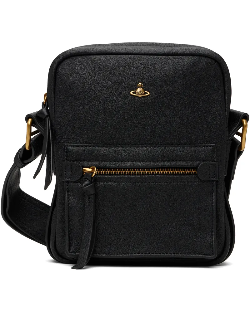 Vivienne Westwood Black Small Jackson Crossbody Satchel Ss25-n401