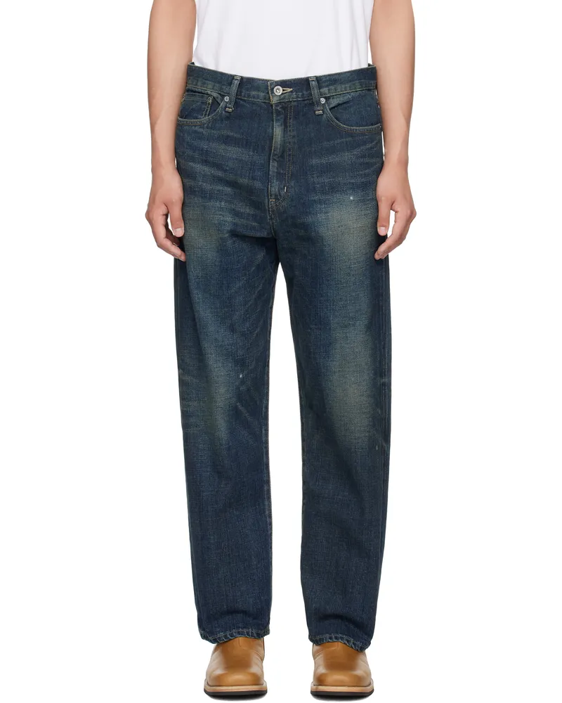 Neighborhood Blue Washed DP Basic Jeans Indigo