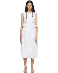 Cecilie Bahnsen White Ole Midi Dress White