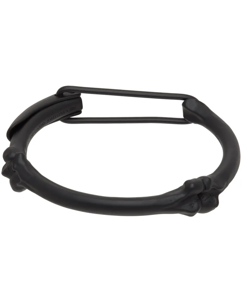 TheSoloIst Black Bone Shaped Clip M Bracelet Black