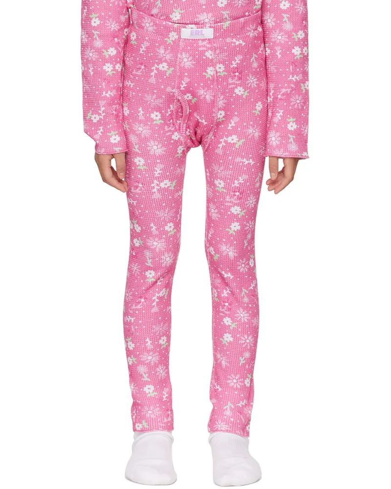ERL Kids Pink Floral Lounge Pants Floral