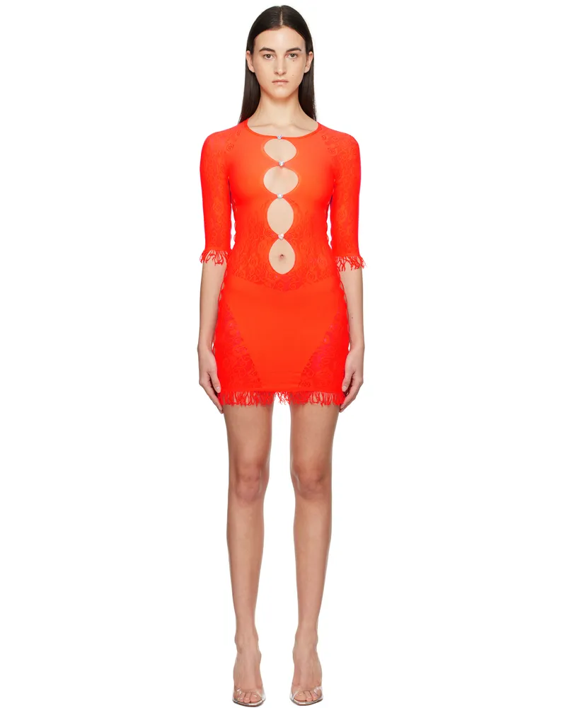 Poster Girl Orange Miranda Minidress Cherry