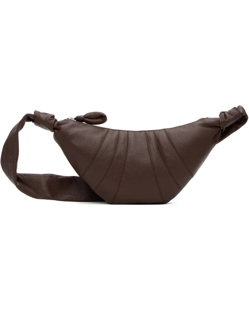 Christophe Lemaire Brown Small Croissant Bag Br503