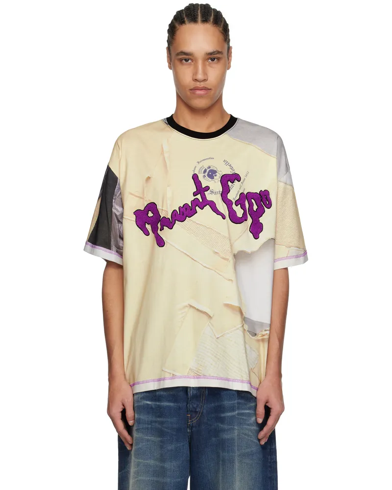 Perks and Mini Beige Martine Syms Edition 'She Mad' Specialty T-shirt Aop